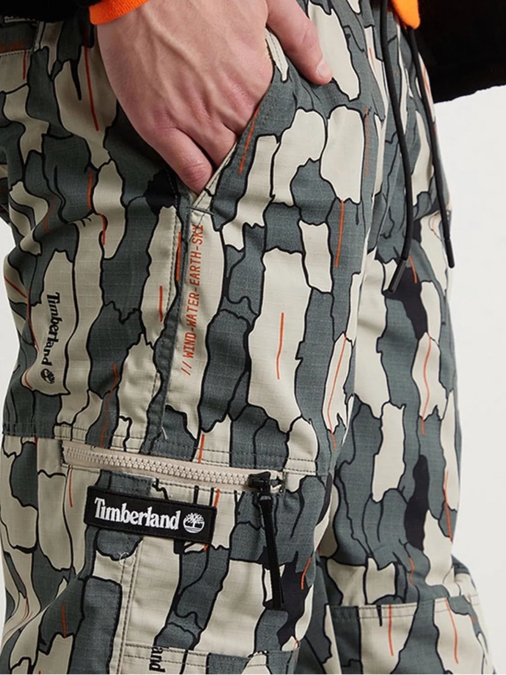 Timberland Eco Water-Resistant Camp Ripstop Jogger Pants Size Medium Camo